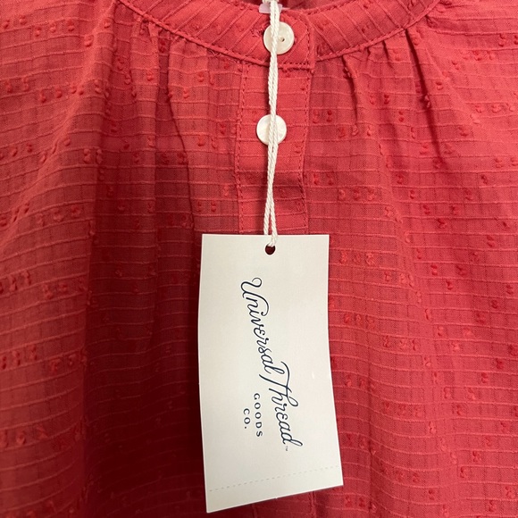 Universal Thread Women’s Sz S Balloon Long sleeve Poet Blouse Red NWT - Picture 8 of 8